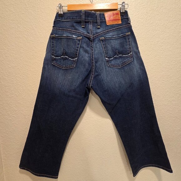 Lucky Brand Vintage Womens 6/28 Cropped Light Distressed Denim Jeans - Picture 2 of 11